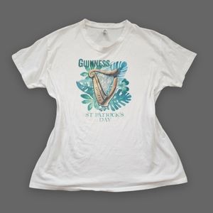 White Guinness St.Patrick's Day Tee, Women's XL